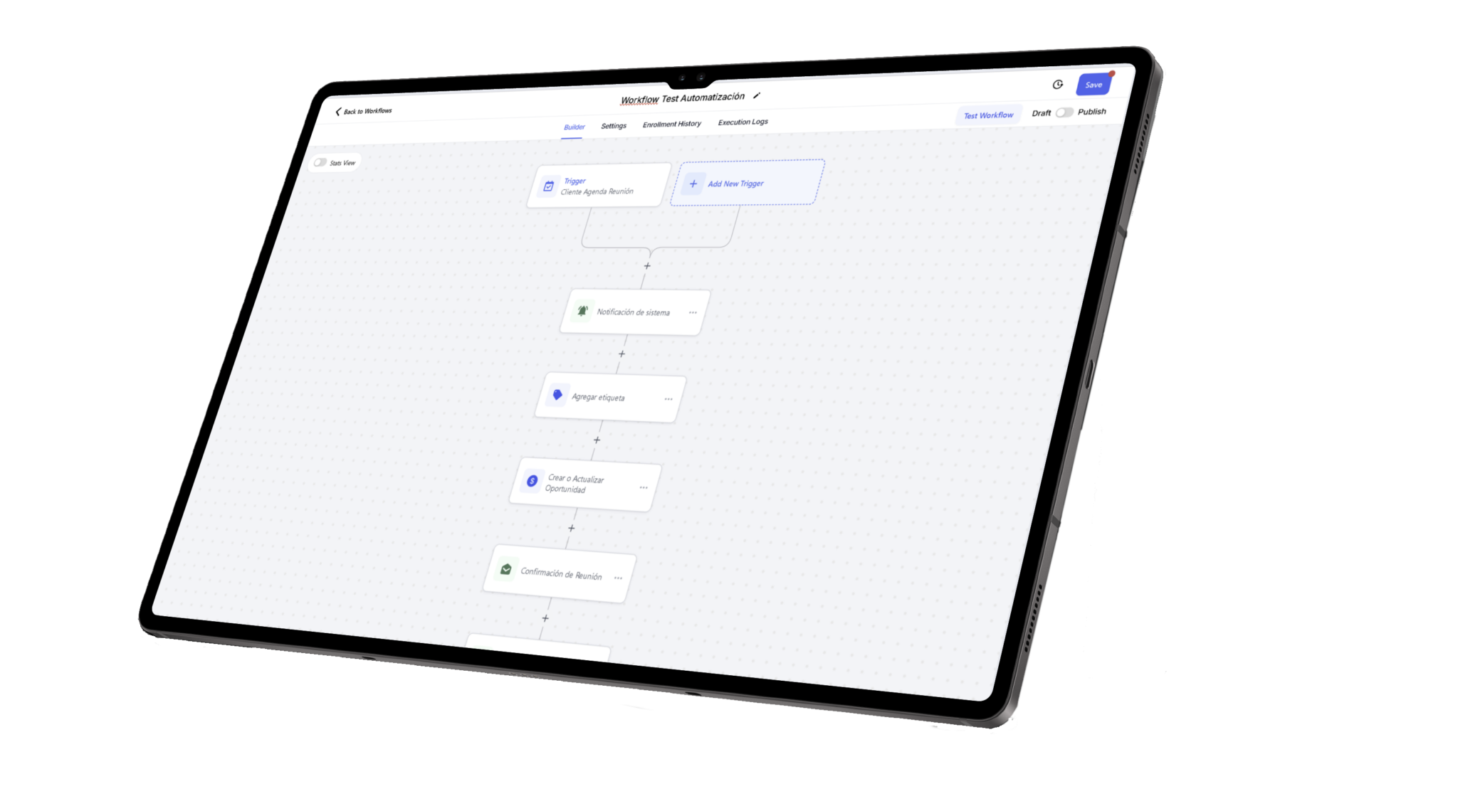 mockup ipad automatizaciones